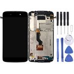 OEM LCD ekran Alcatel One Touch Idol 3 4.7 LTE / 6039 Digitizer tam montaj çerçeve ile (Siyah)