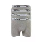 OEM MDN-NEW00531 4 Adet Feelline Gri Pamuklu Doğal Likralı Erkek Boxer Mudanis