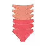 OEM MDN-NEW00560 6 Adet Süper Eko Set Likralı Kadın Slip Külot Pudra Fuşya Mudanis