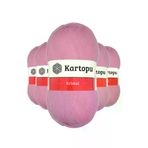 OEM MDN-NEW01316 5 Adet Kristal Çift Katlı El Örgü Lif İpi Pembe K774 - Kartopu Mudanis