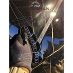 OEM Metal Alüminyum Audi Tasarım Jant Göbeği Göbek Arması 56 mm Sticker Logo 4'lü Set - 000-Siyah