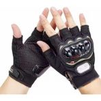 OEM Motosiklet Yarım (Parmaksız) Yazlık Eldiven Siyah - XL