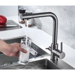 OEM Mutfak Evye Bataryası Dual Flow Arıtma Çıkışlı Antrasit Gri 5 Yıl Garantili - Mat Gri