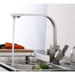 OEM Mutfak Evye Bataryası Dual Flow Su Arıtma Çıkışlı Yeni Tasarım Nikel 5 Yıl Güvenceli - Mat Krom