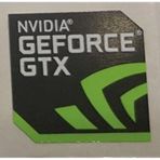 OEM Nvidia Geforce GTX Sticker Etiket D7