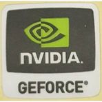 OEM Nvidia Geforce Sticker Etiket Yuvarlak Kenarlı D115