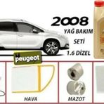 OEM Peugeot 2008 1.6 Dizel Yağ Bakım Ful Set +Castrol Edge 5W30 Dpf 4lt Motor Yağ 2023 Üretim