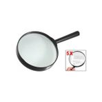 OEM Plastik Siyah Yuvarlak Kolu 100 mm Dia Büyüteç 5x Büyüteç