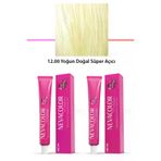 OEM RYL-2NC2086-1200 2 Li Set Premium 12.00 Yoğun Doğal Süper Açıcı - Kalıcı Krem Saç Boyası 2 X 50 G Tüp
