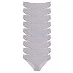 OEM RYL-EKO9004 9 Adet Süper Eko Set Likralı Kadın Slip Külot Gri