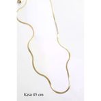 OEM RYL-O-6689 Herşeytrend İnce İtalyan Zincir Çelik Kolye (45Cm) - Altın