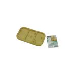 OEM TYCE368C96E66E71F1981D400 Dikdörtgen 3 Bölmeli=2+1 Ahşap Bambu Servis Sunum Tepsi - Tahtasi 25 X 14 X 1.4Cm (4457)