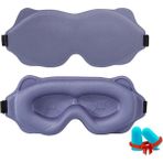 OEMG 3D Uyku Maskesi Gözler Için Hafif Uyku Maskesini Engelle Yumuşak Uyku Yardımı Göz Maskesi Göz Fakültesi Gecesi Nefes Alabilir Slaapmaskercolor: Mor (Yurt Dışından) - Parçalı Set