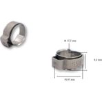 Oetiker 15,5 mm Paslanmaz Kulaklı Argon Kelepçesi