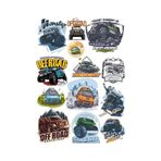 Off Road 4x4 Sticker Set 13 Parça Telefon, Tablet, Defter, Laptop Sticker