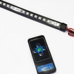 Off Road Çakarlı Led Koyu Turuncu-Beyaz Çift Renk 24 Modlu Kumandalı 56Cm