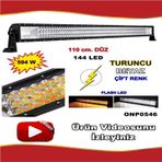 Off Road Led Bar Turuncu-Beyaz Düz Model 3 Sıra 110 Cm 144 Led (462100748)