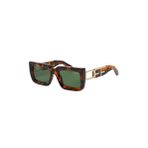 Off White Boston Oeri073 Leopar Kare Kadın Güneş Gözlüğü