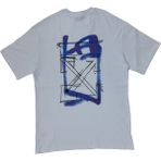 Off White Erkek Yuvarlak Yakalı Yazılı Baskılı Kısa Kollu Beyaz Tişört Ety-Wht - M