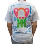 Off-White Erkek Yuvarlak Yakalı Yazılı Baskılı Kısa Kollu Beyaz Tişört Ety-Wht