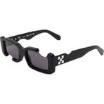 Off-White OERI006 1007 50-20 Kadın Güneş Gözlüğü – Siyah Geometrik Çerçeve & Füme Mat Cam