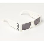 Off-White OERI097 0107 54-18 Kadın Güneş Gözlüğü – Beyaz Dikdörtgen Çerçeve & Füme Mat Cam