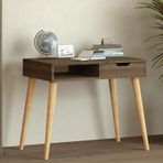 Offer Çalışma Masası, Bilgisayar Masası, Çekmeceli Naturel, Ahşap Ayak, Ev-Ofis