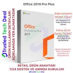 Office 2019 Pro Plus Lisans Anahtarı 7/24 Hızlı Teslimat