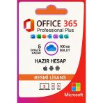 Office 365 Pro- Windows, Ipad, Tablet, Macos, Android, 5 Cihaz Sınırsız Kulanım