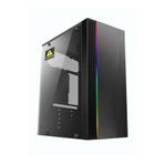 Office Case Kaira rgb Led Şerit Temperli Cam 250w (peak 300w) Psu Atx Bilgisayar Kasası