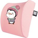 Office Küp Bel Yastığı Ofis Koltuk Minderi Pembe Pinguuu