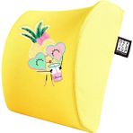 Office Küp Bel Yastığı Ofis Koltuk Minderi Sarı Ananas
