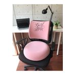 Officeküp Bel Yastığı Pembe Visco Oturma Minderi 2'li Set