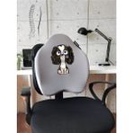 Officekup X-Large Visco Bel Destek Gamer Oyuncu Koltuk Yastığı- Bluedog - Gri
