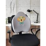 Officekup X-Large Visco Bel Destek Gamer Oyuncu Koltuk Yastığı- Dogs Out - Gri