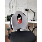 Officekup X-Large Visco Bel Destek Gamer Oyuncu Koltuk Yastığı- Gri Geisha