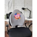 Officekup X-Large Visco Bel Destek Gamer Oyuncu Koltuk Yastığı- Gri Never Give Up
