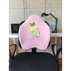 Officekup X-Large Visco Bel Destek Gamer Oyuncu Koltuk Yastığı- Pembe Ananas