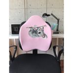Officekup X-Large Visco Bel Destek Gamer Oyuncu Koltuk Yastığı- Pembe Koala