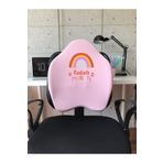 Officekup X-Large Visco Bel Destek Gamer Oyuncu Koltuk Yastığı- Pembe Radiate