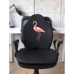 Officekup X-Large Visco Bel Destek Gamer Oyuncu Koltuk Yastığı- Siyah Famingo