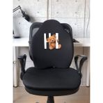 Officekup X-Large Visco Bel Destek Gamer Oyuncu Koltuk Yastığı- Siyah Tedy Bear