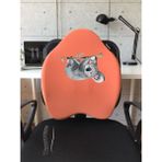 Officekup X-Large Visco Bel Destek Gamer Oyuncu Koltuk Yastığı-Turuncu Koala