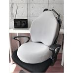 Officekup X-Large Visco Gamer Oyuncu Bel Yastığı ve Visco Yuvarlak Oturma Minderi 2'li Set Gri
