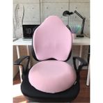 Officekup X-Large Visco Gamer Oyuncu Bel Yastığı ve Visco Yuvarlak Oturma Minderi 2'li Set Pembe