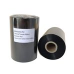 Officeuct Termal Transfer Reçine Geliştirilmiş Mum Barkod Şerit Siyah Etiket Yazıcısı 4,3 inç X 1476 inç (110 mm x 450 m) Zebra Datamax Eltron Intermec Sato ile Uyumlu 1 Rulo