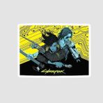 Offo Cyberpunk 2077 Oyunu Tasarımlı Beyaz Laptop Sticker