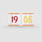 Offo Galatasaray 1905 Ikili Beyaz Porselen Kupa Bardak Seti - 300 ml