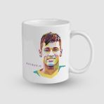 Offo Neymar Jr Fanatik Koleksiyonu Beyaz 300 ml Bardak Kupa