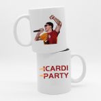 Offo No Icardi No Party Çift Taraflı Tasarımlı Beyaz 300 ml Bardak Kupa